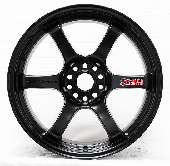 Rays Gram Lights 57DR 18x9.5 +22 5x114.3 Semi Gloss Black