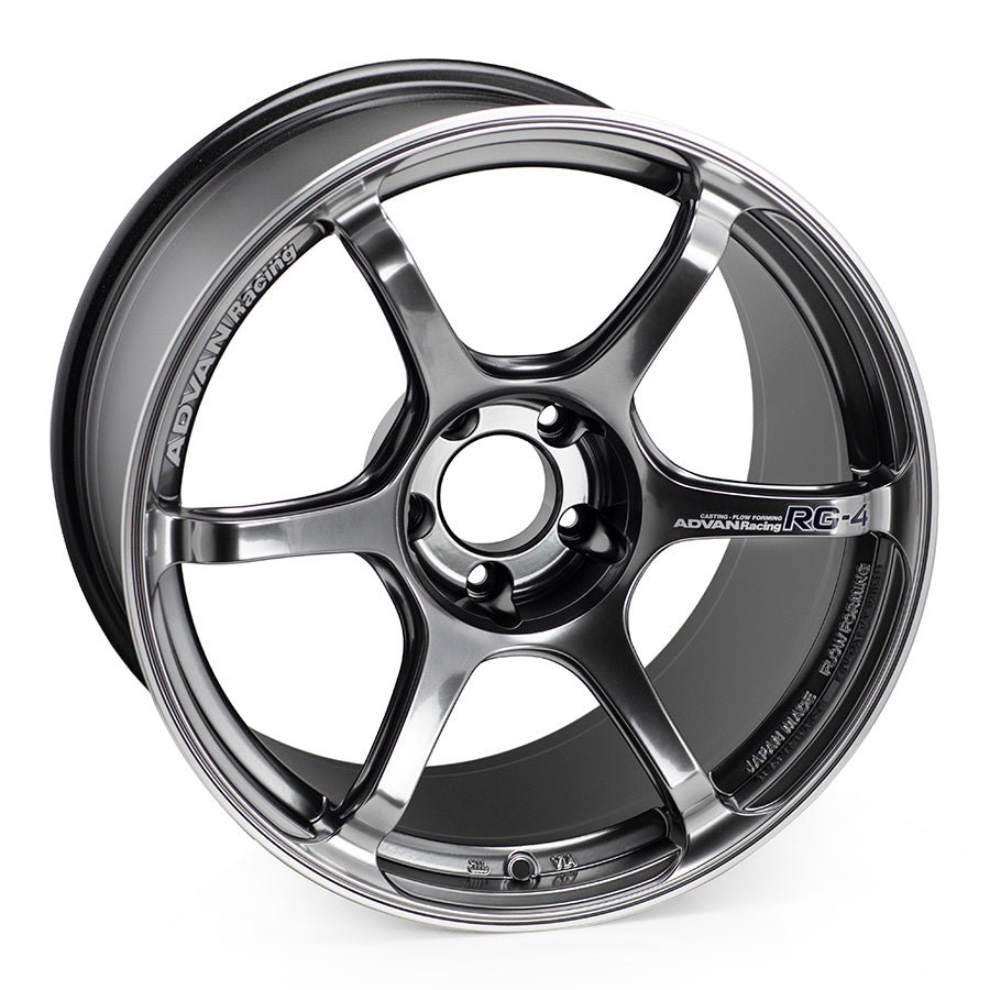 Advan RG-4 18x9.5 +12 5x114.3 Racing Hyper Black & Ring