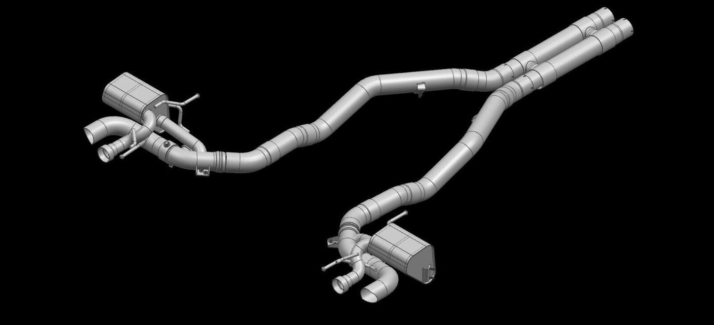 OPUS FERRARI FF TITANIUM VALVED EXHAUST